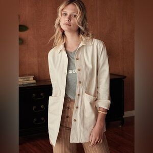Sezane Will Jacket in Ecru - S